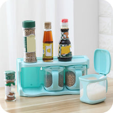 Load image into Gallery viewer, Plastic Seasoning Box Multi-purpose Combination Seasoning Rack Kitchen Supplies, One Grid, Two Grid, Three Grid, Four Grid