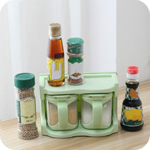 Load image into Gallery viewer, Plastic Seasoning Box Multi-purpose Combination Seasoning Rack Kitchen Supplies, One Grid, Two Grid, Three Grid, Four Grid