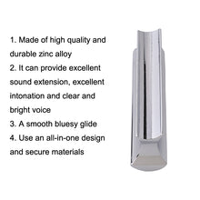 Load image into Gallery viewer, Metal Zinc Alloy Solid Guitar Slider Folk Slide Block, Metal 70mm(Silver), Metal 70mm(Gold)