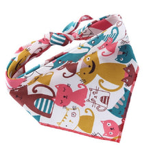 Load image into Gallery viewer, Cotton Cartoon Print Pet Saliva Towel, S 58x41x41cm, L 73x50x50cm