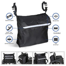 Load image into Gallery viewer, Outdoor Electric Wheelchair Armrest Storage Bag, 18x16x8 inches