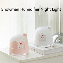 Load image into Gallery viewer, Snowman Humidifier Night Light USB Mute Cute Desktop Air Mini Atomizer Air Humidifier, ZAY-H006 Plug-in, ZAY-H006 Charge