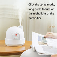 Load image into Gallery viewer, Snowman Humidifier Night Light USB Mute Cute Desktop Air Mini Atomizer Air Humidifier, ZAY-H006 Plug-in, ZAY-H006 Charge