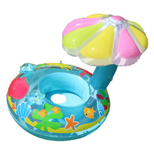 Load image into Gallery viewer, Children Environmental Protection PVC Inflatable Sunshade Mushroom Shape Seat Swimming Ring