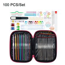 Load image into Gallery viewer, Handmade DIY Sweater Knitting Crochet Tools Material Set, 36 PCS/Set Blue, 36 PCS/Set Pink, 35 PCS/Set, 22 PCS/Set, 26 PCS/Set, 39 PCS/Set, 31 PCS/Set, 100 PCS/Set, Pink Flower Cat, 36 PCS/Set Green, 50 PCS/Set Box