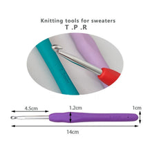 Load image into Gallery viewer, Handmade DIY Sweater Knitting Crochet Tools Material Set, 36 PCS/Set Blue, 36 PCS/Set Pink, 35 PCS/Set, 22 PCS/Set, 26 PCS/Set, 39 PCS/Set, 31 PCS/Set, 100 PCS/Set, Pink Flower Cat, 36 PCS/Set Green, 50 PCS/Set Box