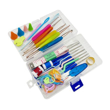 Load image into Gallery viewer, Handmade DIY Sweater Knitting Crochet Tools Material Set, 36 PCS/Set Blue, 36 PCS/Set Pink, 35 PCS/Set, 22 PCS/Set, 26 PCS/Set, 39 PCS/Set, 31 PCS/Set, 100 PCS/Set, Pink Flower Cat, 36 PCS/Set Green, 50 PCS/Set Box
