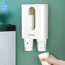 Load image into Gallery viewer, Household Punch-free Wall-mounted Disposable Paper Cup Taker Automatic Water Cup Holder Dispenser