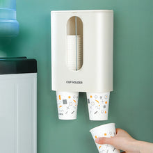Load image into Gallery viewer, Household Punch-free Wall-mounted Disposable Paper Cup Taker Automatic Water Cup Holder Dispenser