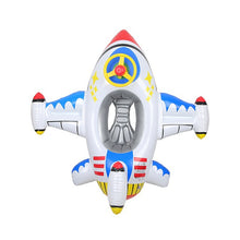 Load image into Gallery viewer, Children Thickened Inflatable Airplane Shape Seat Mount Swimming Ring