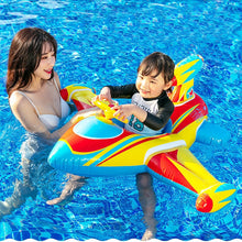 Load image into Gallery viewer, Children Thickened Inflatable Airplane Shape Seat Mount Swimming Ring