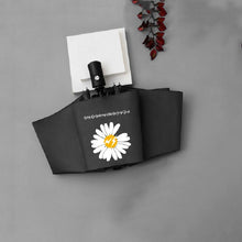 Load image into Gallery viewer, GD Daisy Vinyl Sunny And Rain Umbrella Anti-UV Shade Sunscreen Three Folding Umbrella