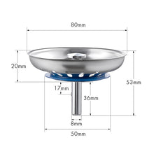 Load image into Gallery viewer, Stainless Steel 304 Washbasin Sink Filter Cover, Bright Filter Cover