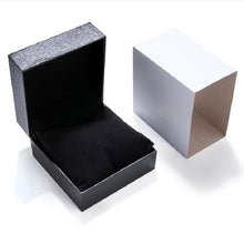 Load image into Gallery viewer, PU Leather Watch Box Custom-made High-end flip Watch Box Jewelry Gift Packaging, Red inner white plastic box, Black inner black plastic box, Black inner white plastic box