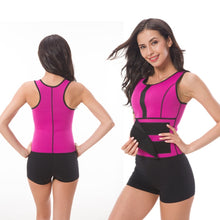 Load image into Gallery viewer, Neoprene Corset Yoga Vest Sweat Suit Postpartum Belly Belt