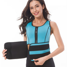 Load image into Gallery viewer, Neoprene Corset Yoga Vest Sweat Suit Postpartum Belly Belt