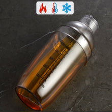 Load image into Gallery viewer, Shaker Cup PC Oz Cup Shaker With Scale Shaker Shaker Milk Teapot Juice Jug, 350ml Ordinary Transparent, 530ml Ordinary Transparent, 700ml Ordinary Transparent, 1000ml Ordinary Transparent, 350ml Black Double Scale, 530ml Black Double Scale             ...