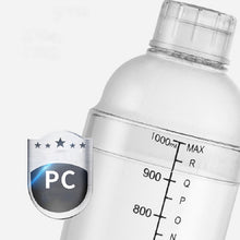 Load image into Gallery viewer, Shaker Cup PC Oz Cup Shaker With Scale Shaker Shaker Milk Teapot Juice Jug, 350ml Ordinary Transparent, 530ml Ordinary Transparent, 700ml Ordinary Transparent, 1000ml Ordinary Transparent, 350ml Black Double Scale, 530ml Black Double Scale             ...