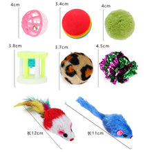 Load image into Gallery viewer, Pet Cat Toy Feather Mouse Funny Cat Channel Sisal Ball Molar Toys, 28 in 1 Cat Toy