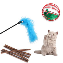 Load image into Gallery viewer, Pet Cat Toy Feather Mouse Funny Cat Channel Sisal Ball Molar Toys, 28 in 1 Cat Toy