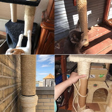 Load image into Gallery viewer, Pets Hemp Rope Cat Scratch Board Sword Rope Accessories Protect Cat Grip Toy Grabbing Materials, 3 PCS 10m, 30m, 50m, 10m