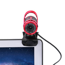 Load image into Gallery viewer, HXSJ A859 480P Computer Network Course Camera Video USB Camera Built-in Sound-absorbing Microphone, Red, Black, No Camera Function Black, No Camera Function  Red