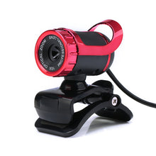 Load image into Gallery viewer, HXSJ A859 480P Computer Network Course Camera Video USB Camera Built-in Sound-absorbing Microphone, Red, Black, No Camera Function Black, No Camera Function  Red