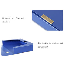 Load image into Gallery viewer, Deli 5683 File Box A4 Plastic File Box 55mm Office Storage Box Information Box