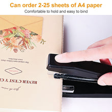 Load image into Gallery viewer, Deli 0414 Stapler Portable Rotatable Stapler 0012 Staple Nail