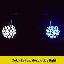 Load image into Gallery viewer, 2 PCS Solar Hollow Ball Pendent Lamp Decorative Garden Light, 2 PCS Hollow Ball White, 2 PCS Hollow Ball Colorful