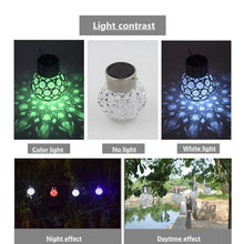 Load image into Gallery viewer, 2 PCS Solar Hollow Ball Pendent Lamp Decorative Garden Light, 2 PCS Hollow Ball White, 2 PCS Hollow Ball Colorful