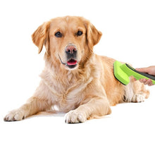 Load image into Gallery viewer, Pet Hair Removal Comb Automatic Hair Removal Brush Dog Hair Grooming Comb Cleaning Supplies, Green