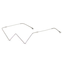 Load image into Gallery viewer, S2057 Personality no Metal Glasses Frame Half Frame Street Shooting Decorative Frames