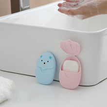 Load image into Gallery viewer, Disposable Soap Paper Outdoor Travel Portable Hand Washing And Cleaning Soap Tablets Random Color, Disposable Soap Paper