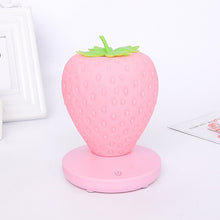 Load image into Gallery viewer, Creative Home LED Silicone Strawberry Night Light USB Rechargeable Bedside Decoration Atmosphere Light, Pink Strawberry, Red Strawberry, White Strawberry