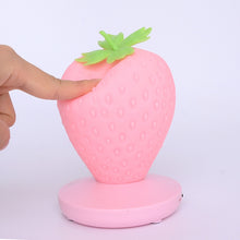 Load image into Gallery viewer, Creative Home LED Silicone Strawberry Night Light USB Rechargeable Bedside Decoration Atmosphere Light, Pink Strawberry, Red Strawberry, White Strawberry