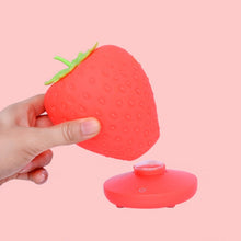 Load image into Gallery viewer, Creative Home LED Silicone Strawberry Night Light USB Rechargeable Bedside Decoration Atmosphere Light, Pink Strawberry, Red Strawberry, White Strawberry