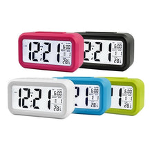 Load image into Gallery viewer, Temperature Type Lazy Snooze Alarm Mute Backlit Electronic Clock, Battery(White), Battery(Green), Battery(Black), Battery(Blue), Battery(Rose Red)