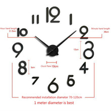 Load image into Gallery viewer, Creative DIY Acrylic Clock Home Digital Wall Clock