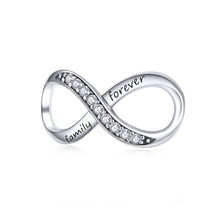 Load image into Gallery viewer, 925 Sterling Silver  Infinity Family Forever Beaded For Women DIY Bracelet Accseories, SCC1146