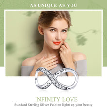 Load image into Gallery viewer, 925 Sterling Silver  Infinity Family Forever Beaded For Women DIY Bracelet Accseories, SCC1146