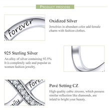 Load image into Gallery viewer, 925 Sterling Silver  Infinity Family Forever Beaded For Women DIY Bracelet Accseories, SCC1146