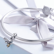 Load image into Gallery viewer, S925 Sterling Silver Bee Story Charm DIY Beaded Bracelet Accessories, SCC821