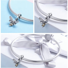 Load image into Gallery viewer, S925 Sterling Silver Bee Story Charm DIY Beaded Bracelet Accessories, SCC821