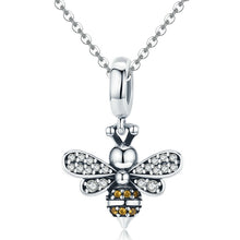 Load image into Gallery viewer, S925 Sterling Silver Bee Story Charm DIY Beaded Bracelet Accessories, SCC821