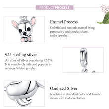 Load image into Gallery viewer, 925 Sterling Silver Pendant Dog Chihuahua Charm DIY Bracelet Accessories, SCC1317