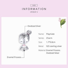 Load image into Gallery viewer, S925 Sterling Silver Little Girl Beaded DIY Bracelet Accessories
