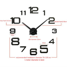 Load image into Gallery viewer, Acrylic Digital Wall Clock Home Living Room Wall Sticker Clock