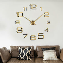 Load image into Gallery viewer, Acrylic Digital Wall Clock Home Living Room Wall Sticker Clock