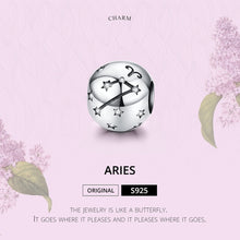 Load image into Gallery viewer, S925 Sterling Silver Twelve Constellation Beaded DIY Bracelet Accessories Jewelry Silver Beads, Aries, Taurus, Gemini, Cancer, Leo, Virgo, Libra, Scorpio, Sagittarius, Capricorn, Aquarius, Pisces